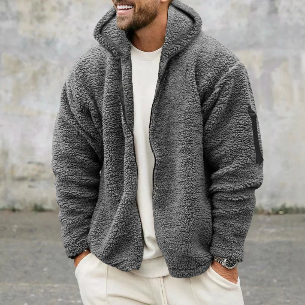 SULTA™ Plush Lamb Wool Hooded Jacket